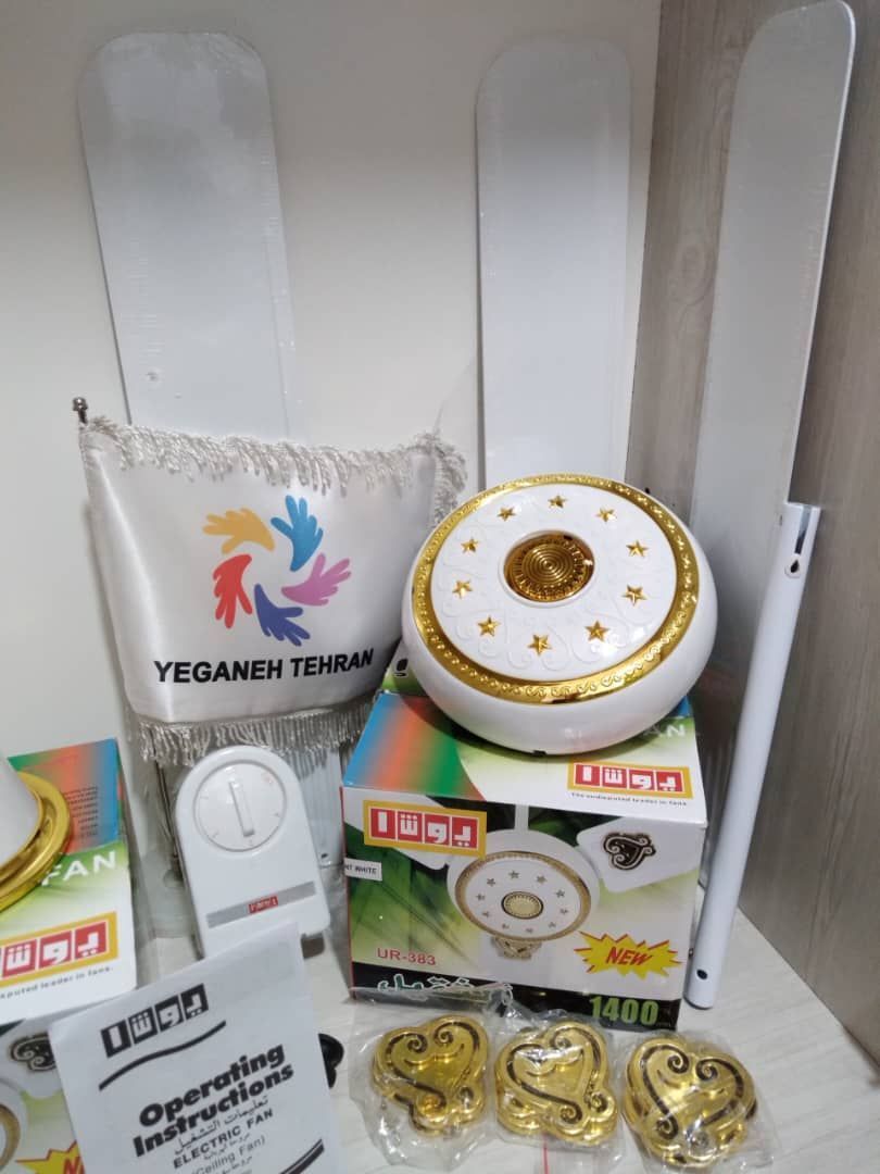 #پنکه ای گوسونیک ویوشا  مشخصات: پنکه سقفی 56 اینچ حداکثر توان 115 وات موتور 100 درصد مسی صدای کم کم مصرف تیغه ها از جنس استیل ✅✅✅✅✅✅